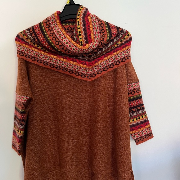 Brown Alpaca Peruvian Sweater size M/L - Picture 3 of 5